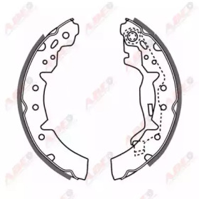 Гальмівна колодка TOYOTA CALDINA, CARINA E VI, CARINA V, COROLLA, CORONA 1.4-2.0D 03.88-12.07