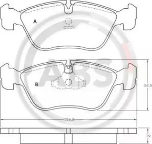 Гальмівні колодки пер. C70/V70/S70/ 92-05