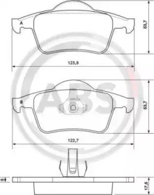 Гальмівні колодки зад. Volvo S60/S80/V70/XC70 95-10 (ATE)