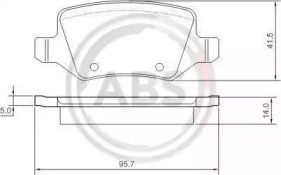 Гальмівні колодки зад. MB A-class (W168/W169) 97-12 (TRW)