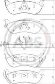 Гальмівні колодки зад. MB M-Class (W163) 98-05 (Bosch)