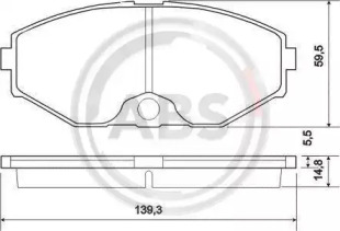 Гальмівні колодки пер. Cefiro/Maxima/QX/J Series/Q45 89-03