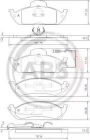 Гальмівні колодки пер. MB M-Class (W163) 98-05