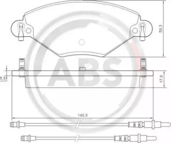 Гальмівні колодки пер. Citroen C5 01- (Bosch)