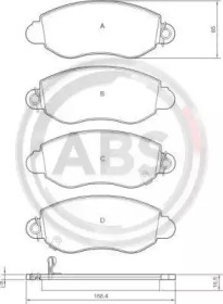 Гальмівні колодки пер. Transit (V184) 00-06 (RWD) (BOSCH)