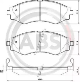 Гальмівні колодки Gentra/Kalos/Lacetti/Nubira/Rezzo (00-22)