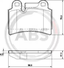 Гальмівні колодки зад. VW Touareg 02-10 (brembo)