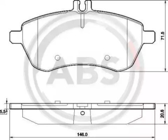 Гальмівні колодки пер. MB W204 07-14 (TRW)