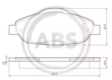 Гальмівні колодки пер. Peugeot 308 07- (Bosch)