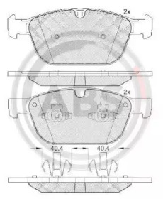 Гальмівні колодки пер. XC60/XC90 02- 2.0-4.4