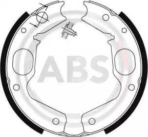Гальмівні колодки зад. MITSUBISHI L400 95-00/PAJERO 98-