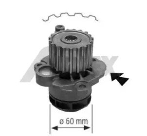 Водяний насос VW Polo/Skoda Fabia 1.9 SDI 99-