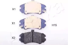 Колодки гальмiвнi перед. Hyundai Elantra 1.6-2.0 2000-