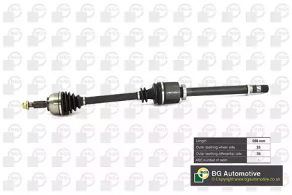 Піввісь Megane/Scenic 2.0/1.9dCi Пр. 03-09