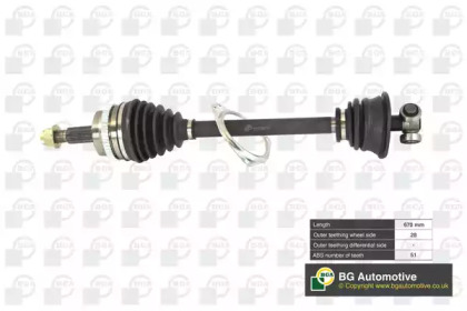 Піввісь Master/Movano 2.5dCi/dTi 01- Л. (+ABS)
