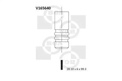 Клапан впуск. 2.0TDI T5 09-/Crafter/Caddy 11-/Passat 10-