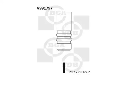 Клапан IN Ford 2.0TDCI 29.8X7X122.2