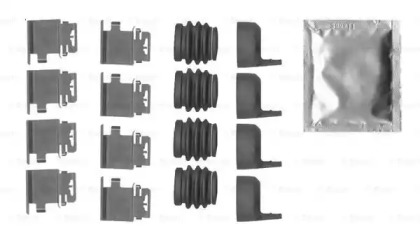 BOSCH NISSAN К-т установчий гальм. колодок NV400 dCi 100 11-14, OPEL MOVANO B 2.3 CDTI 10-, RENAULT MASTER III 2.3 dCi 14-