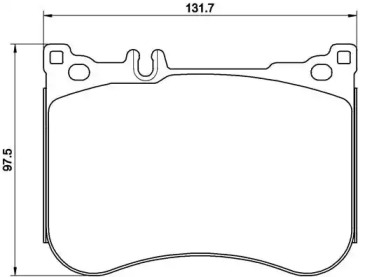 Гальмівні колодки пер. MB S300/S350/S400/S500 14-