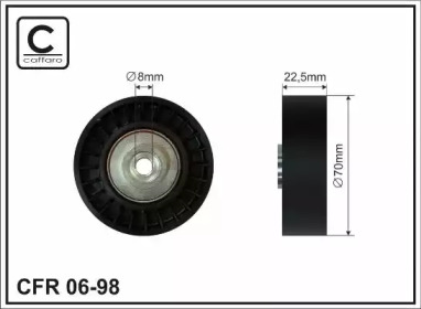 70x8x22,5 Ролик паска приводного Bmw E36/E34/E39 2,5 TD