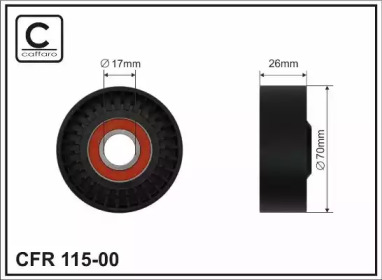 70x17x26 Ролик паска приводного BMW E65 735/740 01-