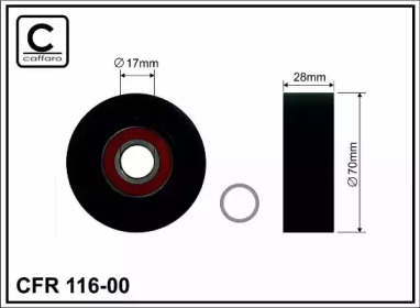 70x17x28 Ролик паска приводного Bmw X5 4.4
