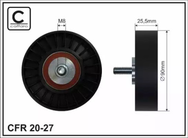 90x8x25 Ролик паска приводного VW 1,8-2,5 88-