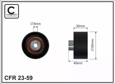 Ролик натяжитель ремня ГРМ 60x8x30 Citroen C2/C3,Peugeot 206/307 1.4 16v 2003-