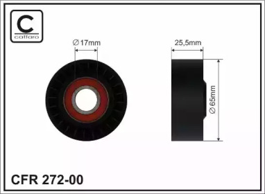 65x17x25,5 Ролик паска приводного Bmw 1 E81, 3 E90 2.0d/3.0d 09.04-