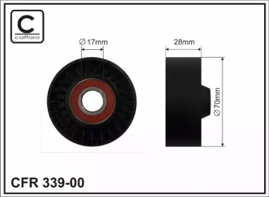 70x17x28 Ролик паска приводного Toyota Avensis sedan (T25) 03 - 08