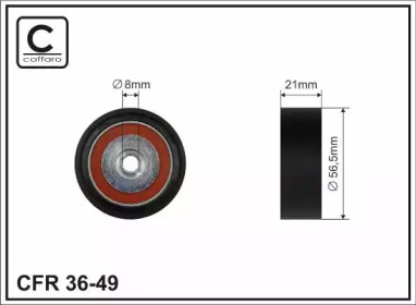 56,5x8x21 Ролик паска приводного Renault Kangoo/Clio 1.2 98-
