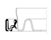 Сальник в корпусi Audi A4, A6, 100 VW Caddy, Golf IV, Passat, Polo, Transporter IV 1.0-2.5TDI 1.90-