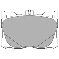 Комплект гальмівних колодок передн (з шумопоглинаючою пластиною), MERCEDES C (A205), C (C205), C T-MODEL (S205), C (W205), CLS (C257), E (A238), E ALL-TERRAIN (S213), E (C238) 1.5-Electric 09.14-