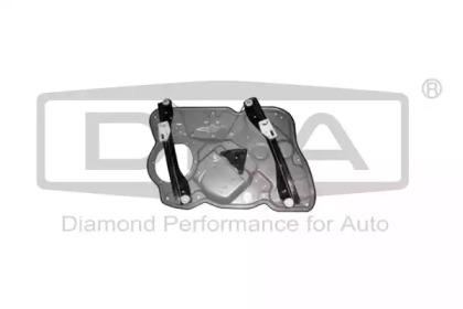 Склопідйомник передній правий без моторчика з рамкою Skoda Octavia (04-13) (88370294702) DPA