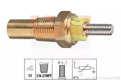 Датчик температури (жовтий) Ford