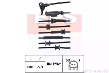EPS FIAT датчик ABS передн. Panda 1,1-1,4 03-