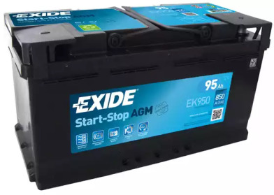 Акумулятор Exide Start-Stop AGM (353?175?190), 95Ач, 850А, R+