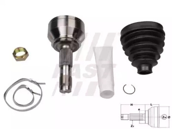 ШРКШ зовнішній комплект FIAT Ducato 06-14; PEUGEOT Boxer 06-14; CITROEN Jumper 06-14