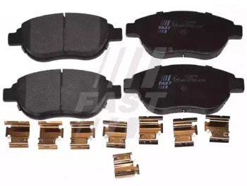 Колодки гальмівні дискові передні комплект FIAT Idea 03-12; PEUGEOT 307 01-11, 207 06-15, 206 98-12, Partner 96-08, 1007 04-09; CITROEN Berlingo 96-08, C4 04-11, C3 01-09, Xsara 00-06, Xsara Picasso 99-10; LANCIA Musa 04-12