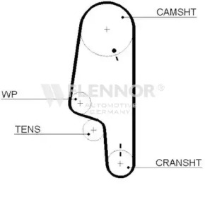 Ремень ГРМ 135x19 VW Polo Classic 60 1.4 96-