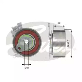 Ролик паска приводного Opel Frontera A, Omega B, Sintra (Y22XE/Z22XE) 2.2 16V 95-