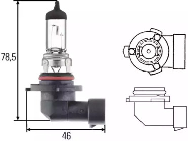 Лампа 12V HB4 51W P22d