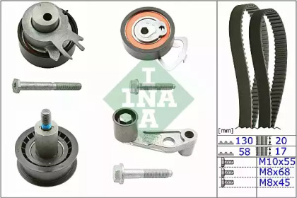 Ремкомплект грм SEAT VW 1.4 16V 036198119 F (Вир-во INA)
