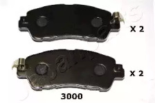 JAPANPARTS MAZDA Гальмівні колодки 2 1.5 14-, 2 (DL, DJ) 1.5 SKYACTIV-G 14-