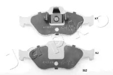 Колодки гальмівні переднi Mazda 2 1.25- 1.6 (03-07)/Ford Fiesta, Fusion, KA 1.0-1.8D (01-12) (50302) JAPKO