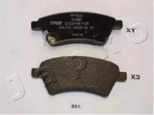 Колодки гальмівні передні Fiat Sedici (06-14)/Suzuki SX4 (06-) (50801) JAPKO
