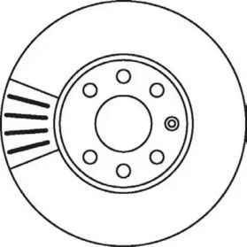 Гальмівний диск передній Opel Astra G / Chevrolet Astra, Corsa