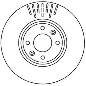 Гальмівний диск передній Citroen C4 GRAND PICASSO, C4 / OPEL CORSA F, MOKKA / PEUGEOT 2008,3008,208,