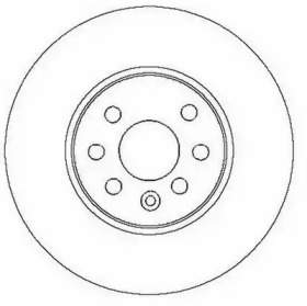 Гальмівний диск передній Opel Astra, Combo, Meriva