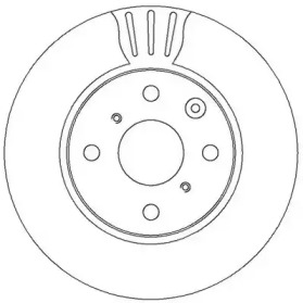Гальмівний диск передній Citroen C1 / Peugeot 107, 108 / Toyota Aygo